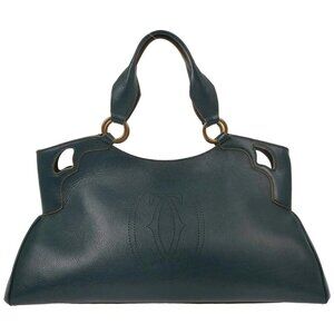 Cartier Dark Green Marcello Handbag EUMG 134711